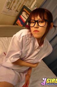 Amteur Japanese Gal In Glasses Teasing