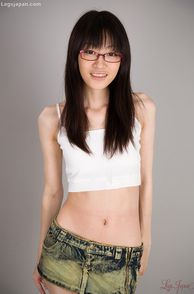 Slim Japanese Girl In Glasses
