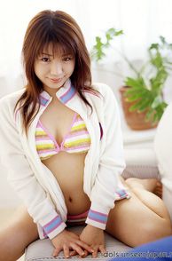 Asian Girl Teasing In Bathing Suit