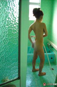 Nude Petite Asian In The Shower